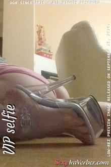 I am still doing hard trainings in pole dance. Need to train myself even at home. It's very important to feel myself like it's perfomance, thats why I'am wearing this high hills.