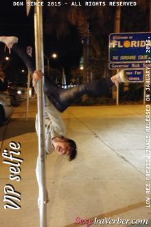 When I first arrived to the Florida border I decided to practice my pole 
dance. I do not remember the last time I was so excited and full of energy.