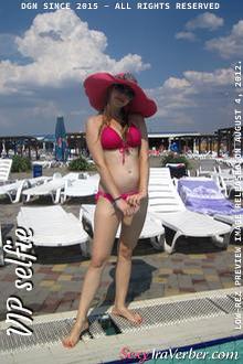 Amazing day during summer vacation. Seems that I will have a good tan after laying down in the sun. But I think my swimming suit will look even better on a tanned body.